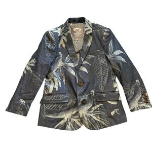 Appaman Fine Tailoring Boys Jacket‎ Size 5 Blue Tropical Sports Coat Blazer